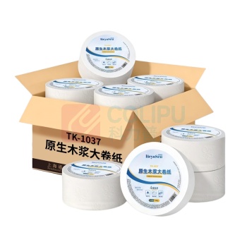 海亚森 HAIYASEN 原生木浆大卷纸 TK-1037 138mm*95mm(四层)无香型 700g/卷 12卷/箱