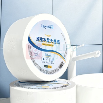 海亚森 HAIYASEN 原生木浆大卷纸 TK-1037 138mm*95mm(四层)无香型 700g/卷 12卷/箱
