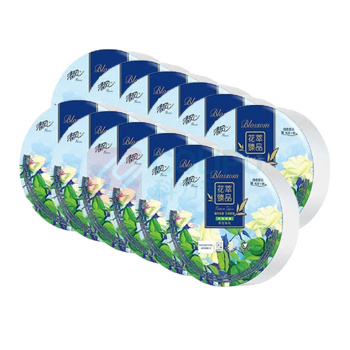 清风 花萃臻品珍宝大卷纸 BJ04A7HC 四层 1080段/卷 12卷/箱 单卷直径:236mm,卷芯直径:78mm