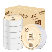 清风 原木纯品珍宝大卷纸 BJ00ABO 三层 120mm*91mm 180m/卷 6卷/箱 单卷直径:225mm,卷芯直径:78mm