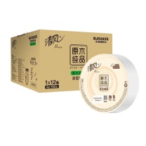清风 原木纯品珍宝大卷纸 BJ04A5S 四层 120*91mm 550g/卷 12卷/箱