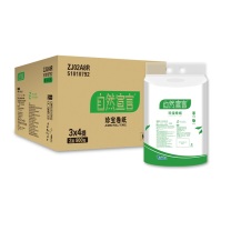 清风 自然宣言珍宝大卷纸 ZJ02A8R 双层 91*120mm 800g/卷 12卷/箱 单卷直径:237mm,卷芯直径:78mm