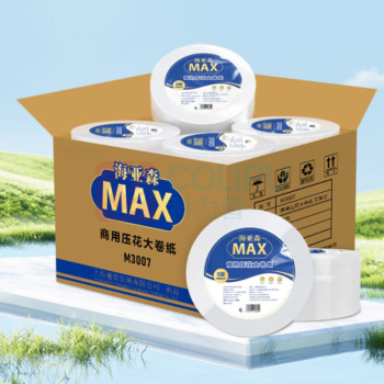 海亚森 HAIYASEN 商用压花大卷纸 无香型 M3007 三层 700g/卷 12卷/箱