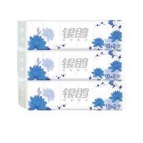 银鸽 卷纸 蓝莲花 800g 四层 12卷