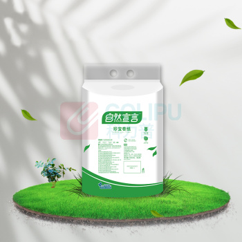 清风 自然宣言珍宝大卷纸 ZJ02A7R 双层 91mm*120mm 700g/卷 12卷/箱