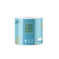 清风 Breeze 压花卷筒卫生卷纸 原木纯品4层140g24卷 24卷 