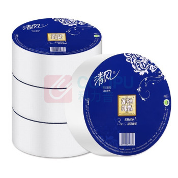清风 舒柔纯品大卷纸 BJ00AB 3层 180m 12卷/箱 