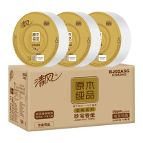 清风 Breeze 金装酒店商用卷纸大盘纸 BJ02A5G 3层200米12卷/箱 