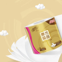 清风 卷纸 原木金装 4层180克卫生纸