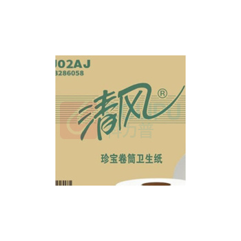 清风 大卷纸 BJ02AJ 二层 220m/卷 12卷/箱 单卷直径:216mm,卷芯直径:78mm