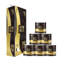 清风 卷纸 黑金厚韧 12卷 4层加厚 