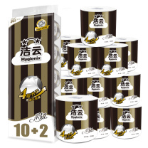 洁云 Hygienix 柔韧135g卷筒卫生纸 12卷*1提装