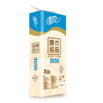 清风 原木有芯卷纸 三层 205段 B22AA1C 10卷/提 10提/箱 新老包装随机发货