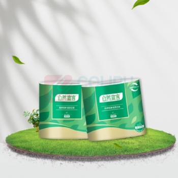 清风 自然宣言有芯卷筒卫生纸 Z22AA1 三层 222段/卷 10卷/提 10提/箱