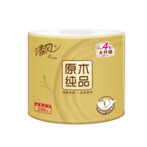 清风 有芯卷纸 原木金装 4层加厚200克*27卷