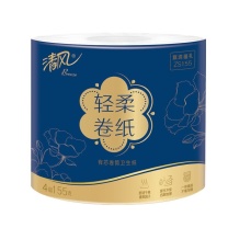 清风 有芯卷筒卫生纸 ZS155 三层 155g/卷 18卷/箱