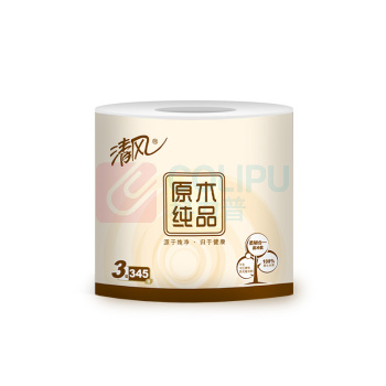清风 平纹卷筒卫生纸 三层 B20AA8/B20AA8C 345段/卷 10卷/提 6提/箱 (新老包装交替发货)