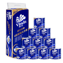 维达 vinda 蓝色经典卷筒卫生纸 V4028 四层 180g/卷 10卷/提 6提/箱 新老包装随机发货