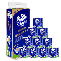 维达 vinda 有芯卷筒卫生纸 V4080-A/4080 四层 160g/卷 10卷/提 6提/箱 (新老包装交替发货)