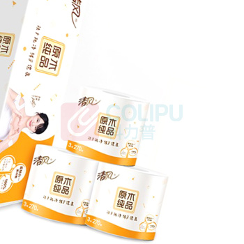 清风 原木纯品卷筒卫生纸 B24C2SCN1/B24C2SCN2 三层/四层 270段/130g卷 12卷/提 10提/箱 新升级规格:四层 130g/卷 新老包装随机发货