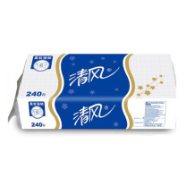 清风 有芯卷筒卫生纸 B22AT3BN 三层 240段/卷 10卷/提 10提/箱