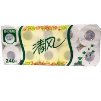 清风 原木纯品3层卷筒卫生纸 B22AB3BN1 20卷/两提 