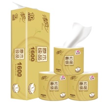 清风 金装系列原木纯品卷纸 B20A6J/B20A6J2/B20A6J3 四层 160g/卷 10卷/提 6提/箱