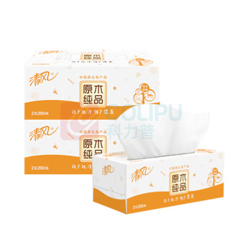 清风 盒装抽纸2层200抽 B338CEN 3盒/提