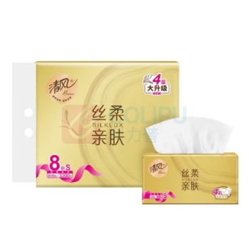 清风 抽纸 BR82S7J 4层100抽/包 64包/箱