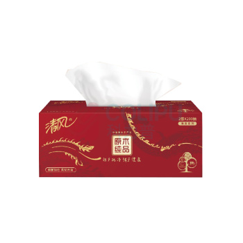 清风 盒装面巾纸 B338AFD 双层 210*198mm 200抽/盒 3盒/提 12提/箱
