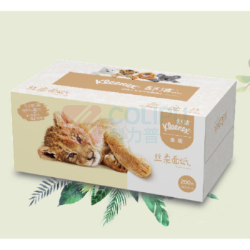 金佰利 Kimberly-Clark 舒洁盒装面巾纸 0288-00 三层  200抽/盒 3盒/提 10提/箱