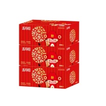 五月花 MAY FLOWER 盒装面巾纸 A19613S/A1961K1 双层 200抽/盒 3盒/提 12提/箱 (喜庆版,仅供华东华北华南)