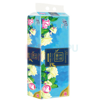 清风 Breeze 卷纸 花萃臻品系列 B21C4HC 138*100mm 4层140克*12卷 