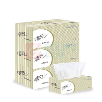 清风 盒装面巾纸 双层 B338A2 210*198mm200抽/盒 3盒/提 12提/箱