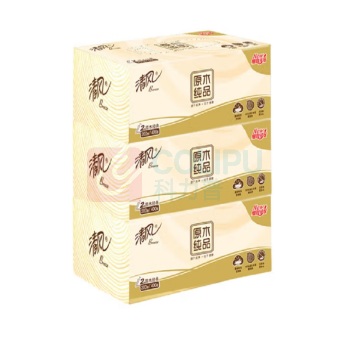 清风 盒装面巾纸 B338CN 双层 200抽/盒 3盒/提  (单位：提)