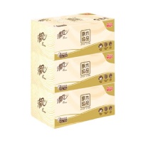 清风 盒装面巾纸 B338CN 双层 200抽/盒 3盒/提  (单位：提)