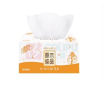 清风 盒装面巾纸 B338CN 双层 200抽/盒 3盒/提  (单位：提)