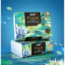 洁柔 C&S 油画Face软包抽取式面纸 BR114-16E 195mm*155mm 四层 100抽 400张/包 16包/箱