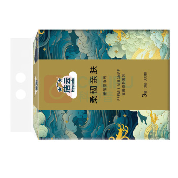 洁云 Hygienix 新商务3层100抽塑包面纸 3包*1提装