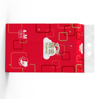 洁云 Hygienix 经典4层90抽塑包面纸 4包/1提