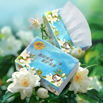清风 丝柔臻品软包抽取式面巾纸 BR41SHCE/BR41SHCE3 四层 80抽/包 18包/箱