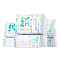 全棉时代 PURCOTTON 全棉棉柔巾 M码 PPJ22700032 15*20CM 100抽/包 6包/袋