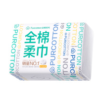 全棉时代 PURCOTTON 全棉棉柔巾 M码 PPJ22700031 15*20CM 100抽/包