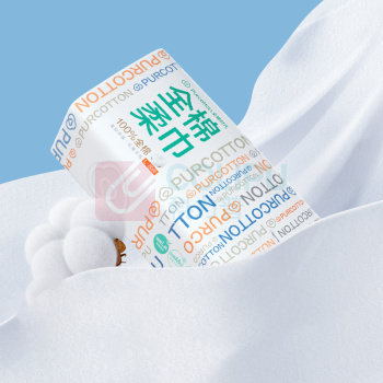 全棉时代 PURCOTTON 全棉柔巾 PPJ23700010 200*200mm 80抽/包 6包/袋