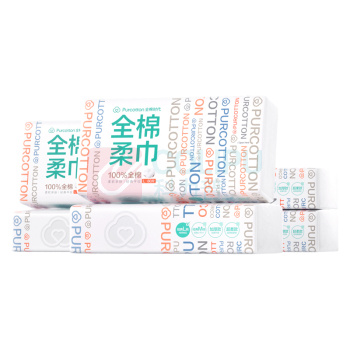 全棉时代 PURCOTTON 全棉柔巾 PPJ23700010 200*200mm 80抽/包 6包/袋