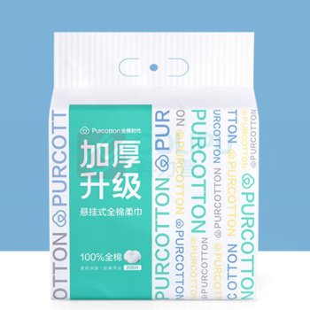 全棉时代 PURCOTTON 加厚升级棉柔巾 PPJ23700040 20*20CM 200抽/包