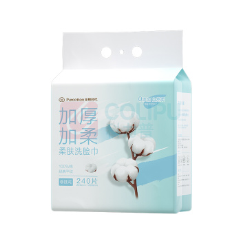 全棉时代 PURCOTTON 柔肤洗脸巾 PPM24700003 200*200mm 240抽/提