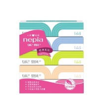 妮飘 nepia 经典系列盒装抽纸 BF150*5PS 双层 214mm*200mm/220mm*190mm 150抽/盒 5盒/提 10提/箱 新老包装随机发货