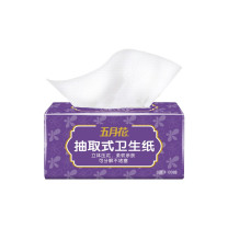 五月花 MAY FLOWER 软包抽取式面巾纸 A133D0A 三层 182*190mm 100抽/包 6包/提 10提/箱 (仅供华东华北华南)