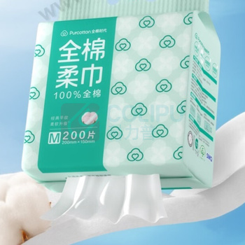 全棉时代 PURCOTTON 悬挂棉柔巾200片/包 3包/箱